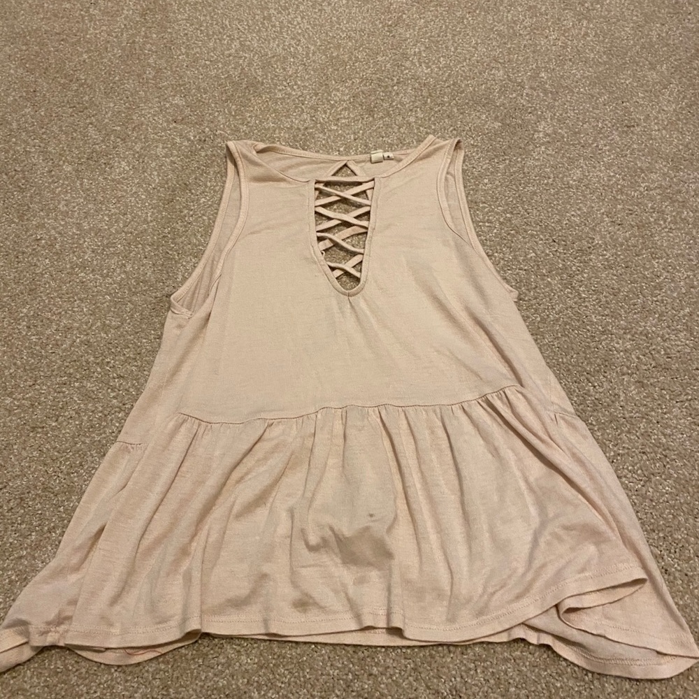 pink flow shirt